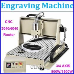 2.2kW USB Engraving Machine CNC 6090 Router 4 Axis Engraver Milling + Controller