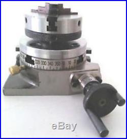 375mm Rotary Table Horizantal & Vertical+65mm Lathe Chuck For Milling Machine