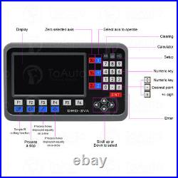 3Axis 14 18 38 Linear Glass Scale Bridgeport Kit LCD DRO Digital Readout CNC