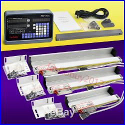 3Axis Digital Readout Linear Scale Kit 5µm DRO Display Glass Encoder for Milling