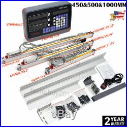 3Axis Digital Readout for Milling +3pc Linear Glass Scale Encoder 450&500&1000MM
