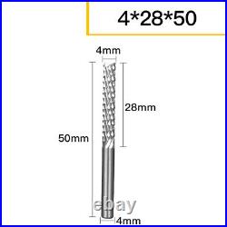 3.175 6mm HSS Ground End Mill Cutter 1 Flute PCB Engraving Bit CNC Router Tool