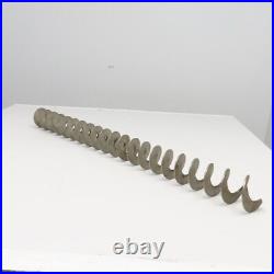 3-1/4OD x 1 ID Right Hand Centerless Conveyor Stainless Auger Screw 38-3/8L
