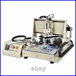 3/4Axis 3040/6040/6090 VFD CNC Cutter Router Engraver Milling Machine 2200W NEW