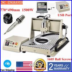 3/4 Axis CNC 3040 6040 6090 Router Engraver USB Port Milling Engraving Machine