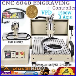 3/4 Axis CNC 6040 Router Engraver Milling Drill Machine 1500W USB/Parallel Port
