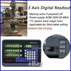 3 Axis Digital Readout DRO TLL Linear Glass Scale Bridgeport Mill 450&500&1000MM