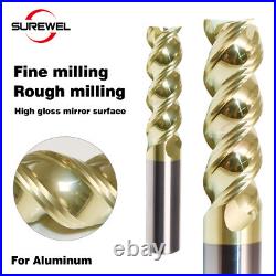 3 Flute Carbide End mills Bit ZrN Coating 6mm 8mm 10mm 12mm Shank Milling cutter 3 Flute Carbide End mills Bit ZrN Coating 6mm 8mm 10mm 12mm Shank Milling cutter