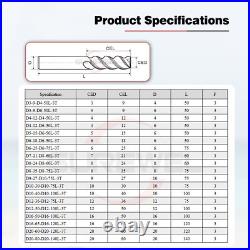 3 Flute Carbide End mills Bit ZrN Coating 6mm 8mm 10mm 12mm Shank Milling cutter 3 Flute Carbide End mills Bit ZrN Coating 6mm 8mm 10mm 12mm Shank Milling cutter