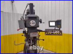 3 HP Lagun Model #ftv-2 Vertical Ram Type Knee MILL Dro & Power Feed Yobro