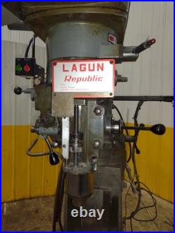 3 HP Lagun Model #ftv-2 Vertical Ram Type Knee MILL Dro & Power Feed Yobro