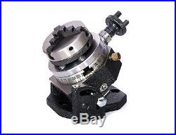 3 Inches (75 mm) Tilting Rotary Table -4 Slots & 65 mm 3Jaw Self Centering Chuck