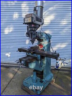 3hp Bridgeport Style Vertical Knee MILL Single Phase Qc30 Spindle
