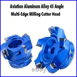 400R KM12 High-Gloss Fast Feed Flying Cutter Head 45° Angle Multi-Edge Milling