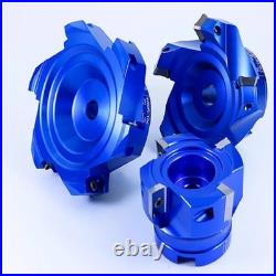 400R KM12 High-Gloss Fast Feed Flying Cutter Head 45° Angle Multi-Edge Milling
