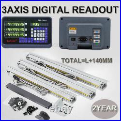 450&500&1000mm 3Axis Digital Readout TTL Linear Glass Scale DRO Milling Lathe, US