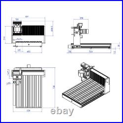 4 Axis 6040 CNC Router 2.2KW USB Milling Cutting Engraving Machine Mach3 Control 4 Axis 6040 CNC Router 2.2KW USB Milling Cutting Engraving Machine Mach3 Control