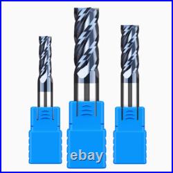 4 Flute Solid Carbide Flat End Milling Cutter HRC45° TiAN Coated CNC Machining 4 Flute Solid Carbide Flat End Milling Cutter HRC45° TiAN Coated CNC Machining