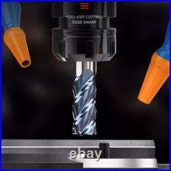 4 Flute Solid Carbide Flat End Milling Cutter HRC45° TiAN Coated CNC Machining 4 Flute Solid Carbide Flat End Milling Cutter HRC45° TiAN Coated CNC Machining