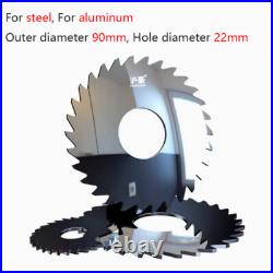 50/64/108/120T Teeth Carbide Circular Slitting Saw Cutter Cutting Tool 90mm OD