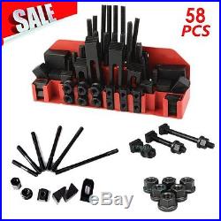 58 pcs Stud HOLD DOWN CLAMP CLAMPING SET KIT for BRIDGEPORT MILL H