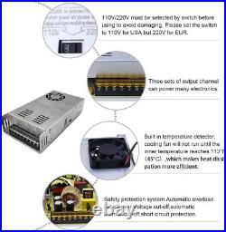 5 Axis CNC Controller Kit, Nema 23 57 Step Motor Driver for CNC Engraving/Milling
