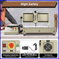 6090 2.2kW USB Port CNC Router Metal 4 Axis Router Engraver Milling Machine
