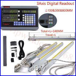 6 12 24 TTL Linear Glass Scale 3 Axis Milling Digital Readout DRO Kit CNC