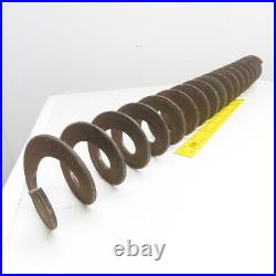 6 OD x 3 ID Right Hand Centerless Conveyor Helicoid Auger Screw 55 OAL