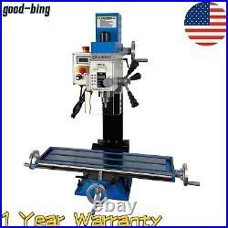 7x27 Benchtop Milling Machine Variable Speed Brushless Compact Mill Drill R8