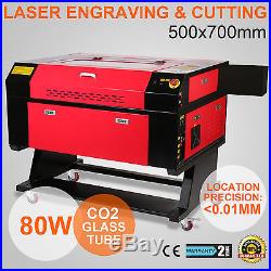 80W Co2 Laser Cutter 700x500mm Laser Engraver Laser Cutting Machine USB Port