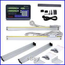 8 & 38 Linear Scale TTL Glass Encoder 2Axis Digital Readout DRO Display Kit, US