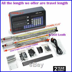 8 & 38 Linear Scale TTL Glass Encoder 2Axis Digital Readout DRO Display Kit, US