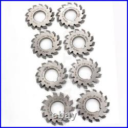 8 Pcs/Set 14.5° Involute Gear Cutter DP8 DP10 DP16 DP20 DP22 PA14-1/2 HSS 8H Set 8 Pcs/Set 14.5° Involute Gear Cutter DP8 DP10 DP16 DP20 DP22 PA14-1/2 HSS 8H Set