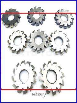 8 Pcs/Set 14.5° Involute Gear Cutter DP8 DP10 DP16 DP20 DP22 PA14-1/2 HSS 8H Set 8 Pcs/Set 14.5° Involute Gear Cutter DP8 DP10 DP16 DP20 DP22 PA14-1/2 HSS 8H Set