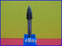 8mm head THK Tungsten Carbide Rotary Point Burr 12 pieces SET 6mm shaft tools