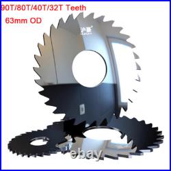 90T/80T/40T/32T Teeth Carbide Circular Slitting Saw Cutter Cutting Tool 63mm OD