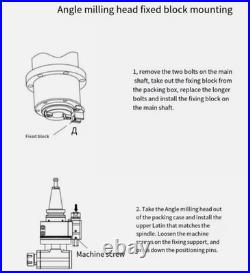 90°BT40/50 Angle Head Side Milling Head Cross Milling Head Right Angle Head1-7mm