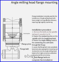 90°BT40/50 Angle Head Side Milling Head Cross Milling Head Right Angle Head1-7mm