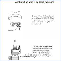 90°BT40/50 Angle Head Side Milling Head Cross Milling Head Right Angle Head1-7mm