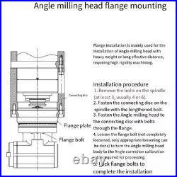 90°BT40/50 Angle Head Side Milling Head Cross Milling Head Right Angle Head1-7mm