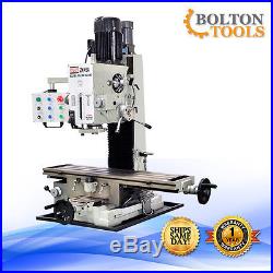 9 1/2 x 40 Bench Top Milling Machine 3 Axis Power Feed DRO ZX45AD Free Ship