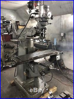 9 x 42 Bridgeport Milling Machine With Power Feed And Chrome Ways