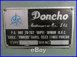 9 x 42 COMET PONCHO LL-1-1/2TM VERTICAL KNEE MILLING MACHINE R8 TAPER SPINDLE