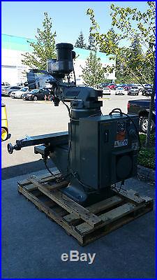9x 48 Bridgeport 2 Axis CNC Knee Mill, With EZ Trak + Upgraded Screen (Used)