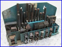 ASSORTED MILLING MACHINE / ROTARY TABLE T-SLOT CLAMPING HOLDING SET UP