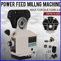 AS-250 150Lbs Torque Power Feed Milling Machine X-Axis Bridgeport L. A. 0-200PRM