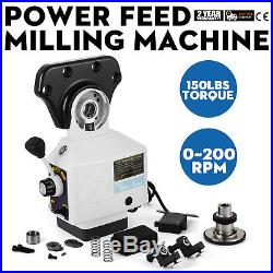 AS 250 150Lbs Torque Power Feed Milling Machine X-Axis USstock Bridgeport Mill