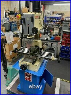 AXMINSTER RF-40 MILLING MACHINE DRILL SINGLE PHASE 240v ON STAND- GEAR HEADED