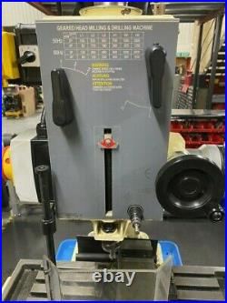 AXMINSTER RF-40 MILLING MACHINE DRILL SINGLE PHASE 240v ON STAND- GEAR HEADED